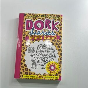 Hollister Pink and Yellow Diary with Playful Illustrations
